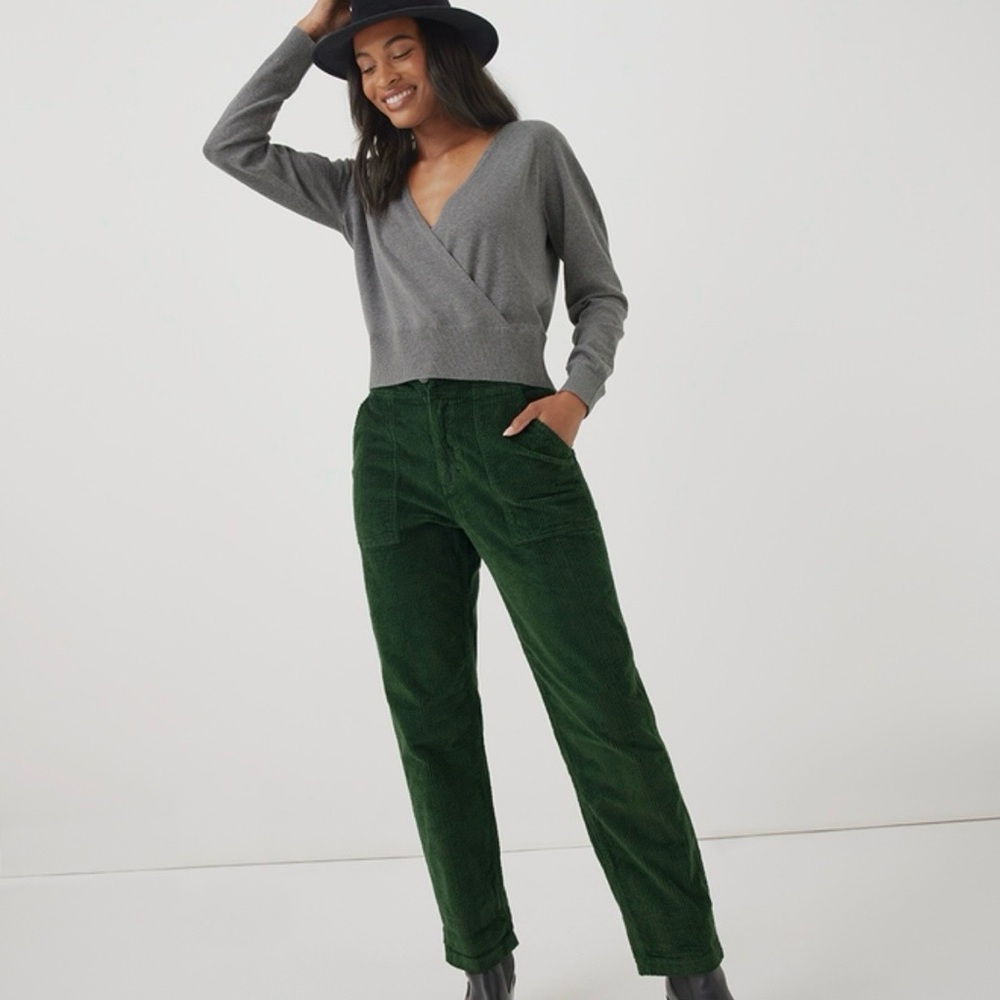 PACT Women's Mountain View Classic Corduroy Peg Pant size M